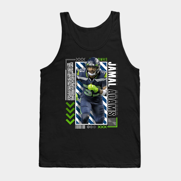 Jamal Adams Paper Poster Version 10 Tank Top by KimonoKaleidoscope